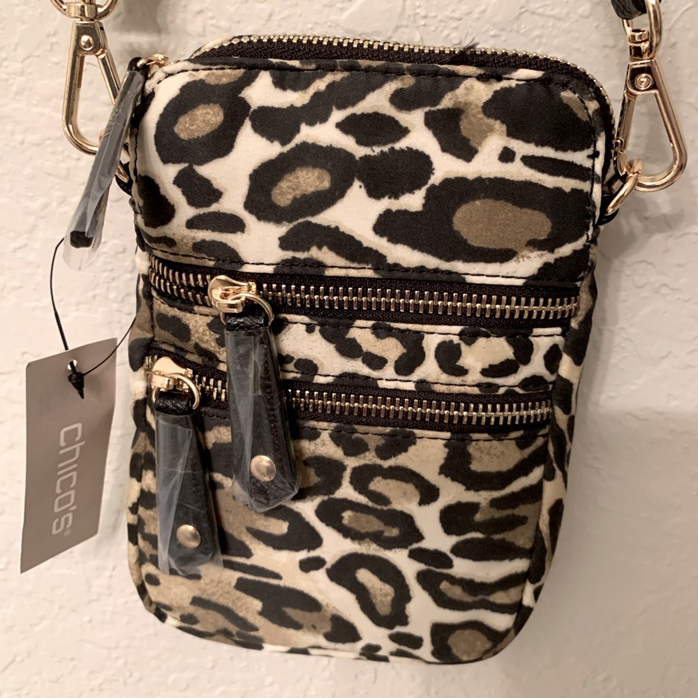 Chicos Leopard Print Crossbody bag